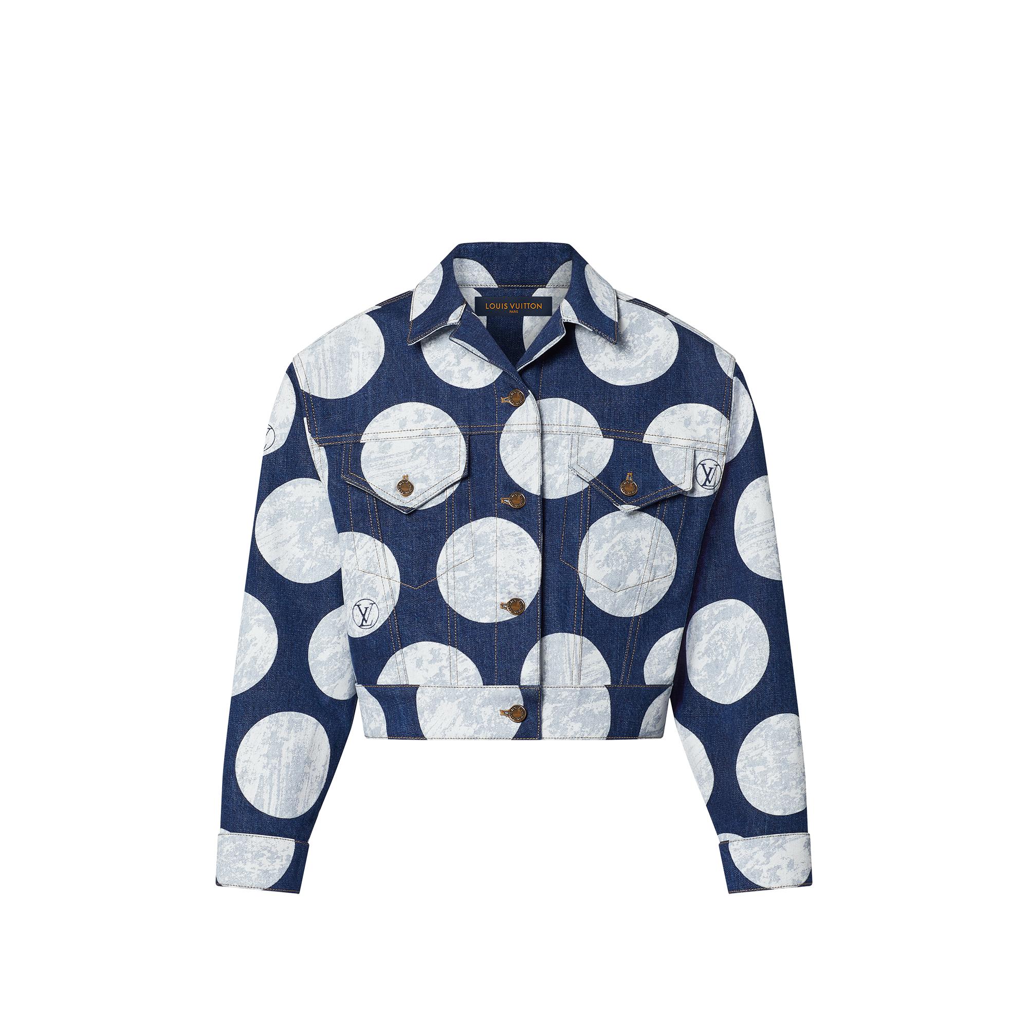 Polka dot deals denim jacket